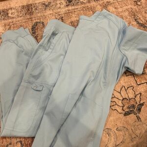 Med Couture Light Blue Scrub Set